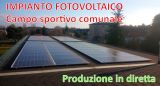 Produzione fotovoltaico campo sportivo